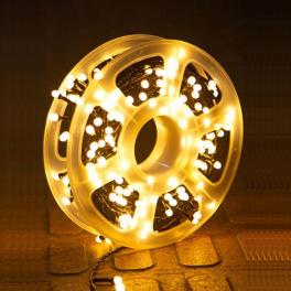 Instalatie brad LED alb calda 50m, 500 LED rotunde