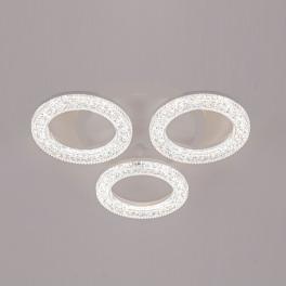 Lustra led 3 cercuri cu Cristalshine 48W model ACR-8053