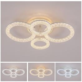 Lustra led 4 cercuri cu Cristalshine 80W model ACR-8054