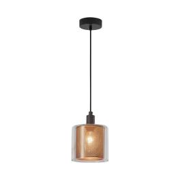 Pendul suspendat S008R-1H-1xE14 CPR glob aramiu max 23W - Lustre LED > Lustre bucatarie