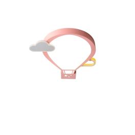 Lustra camera copil Led Cloudy Baloon Pink, 96W 50cm