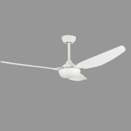 Ventilator tavan cu LED si telecomanda 140 cm 55 inch YUE-M206-3 alb, 3 viteze, 3 tipuri de lumina, 3 pale ABS