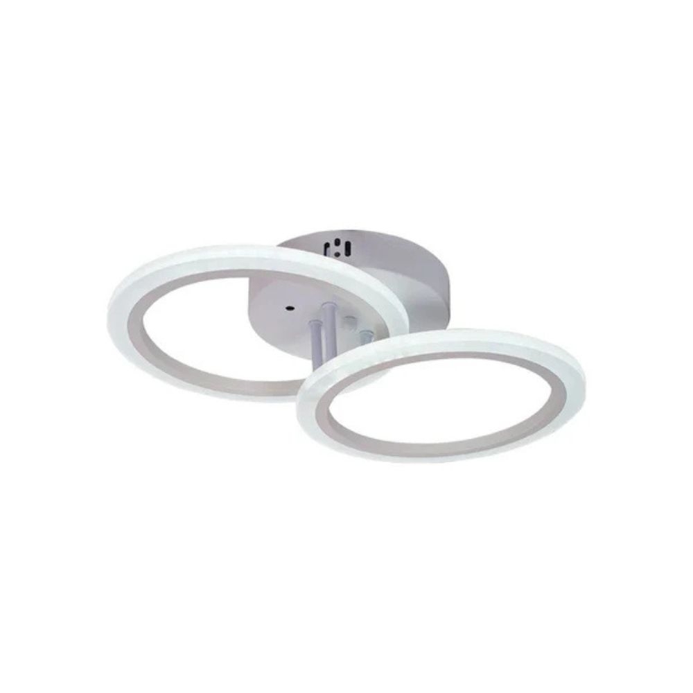 Plafoniera LED 44W, 3 Tipuri de Lumina, Intensitate Reglabila, Alba