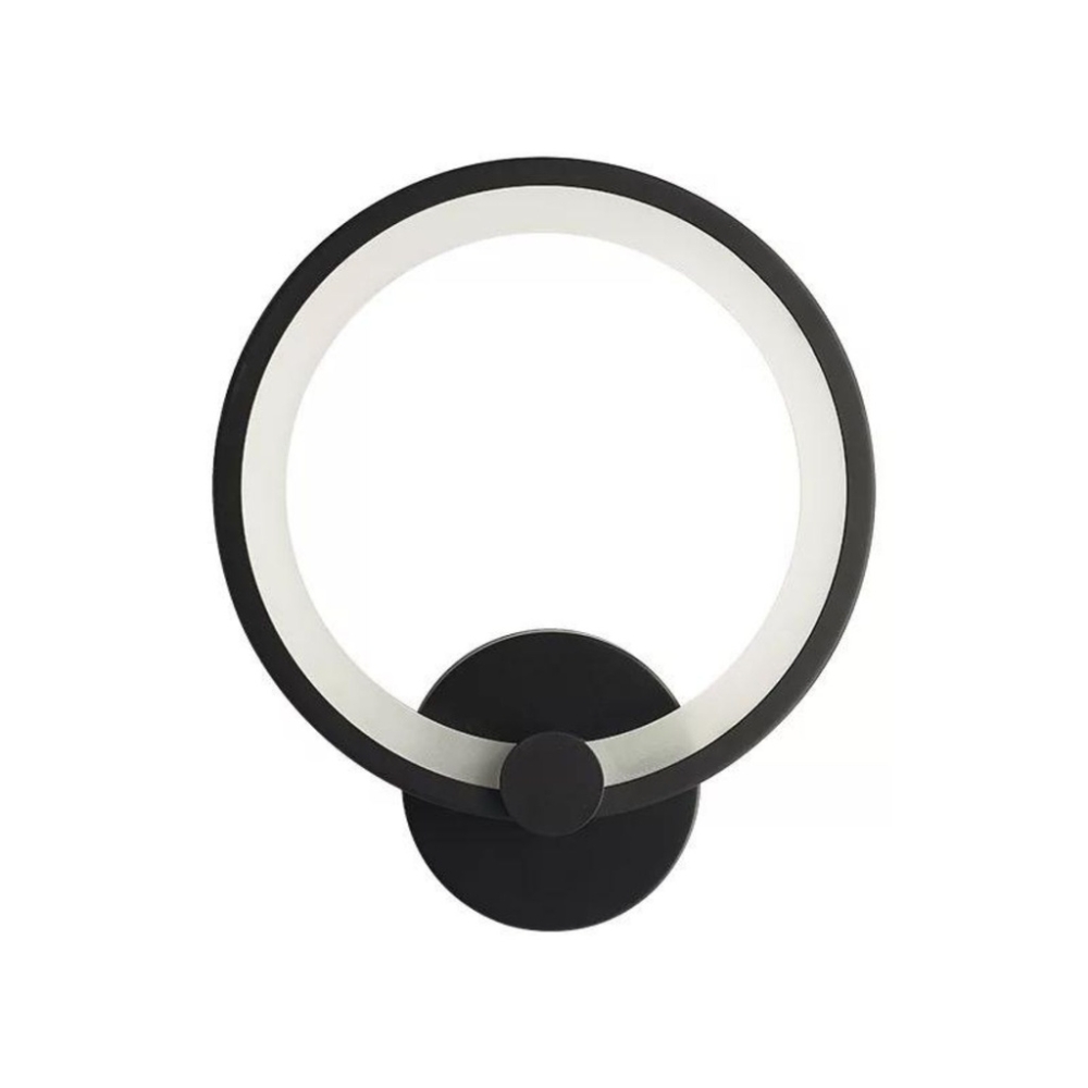 Aplica De Perete Rotunda, Neagra, Intensitatea Reglabila, 11W