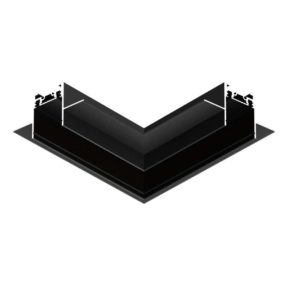 Coltar Interior Sina Magnetica Yoga TNY-MT26-D-L Negru, Montaj Rigips 12.5mm, 48V, Sistem Modular