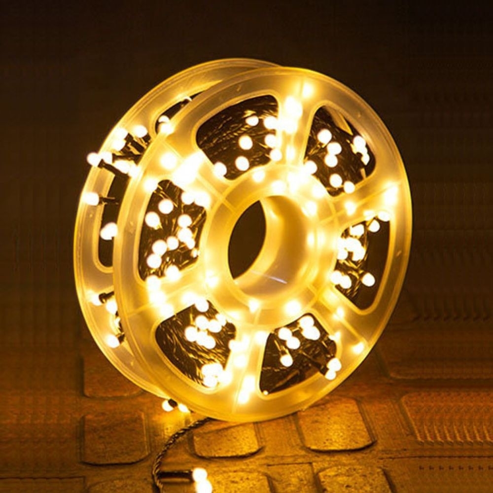 Instalatie brad LED alb calda 50m, 500 LED rotunde