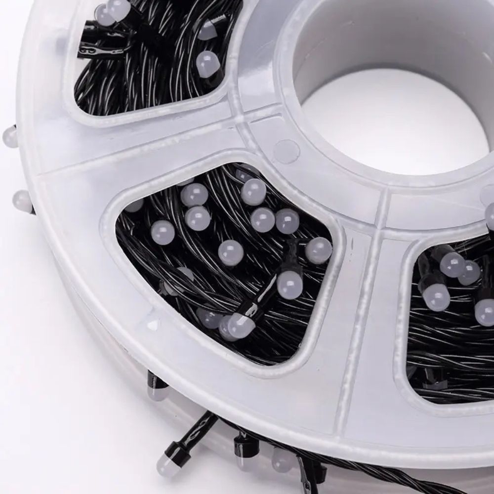 Instalatie brad LED multicolor 50m, 500 LED rotunde