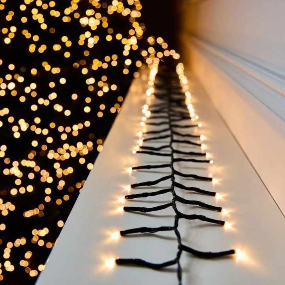 Instalatie Cluster alb cald 10m, 480 LED interconectabila IP44