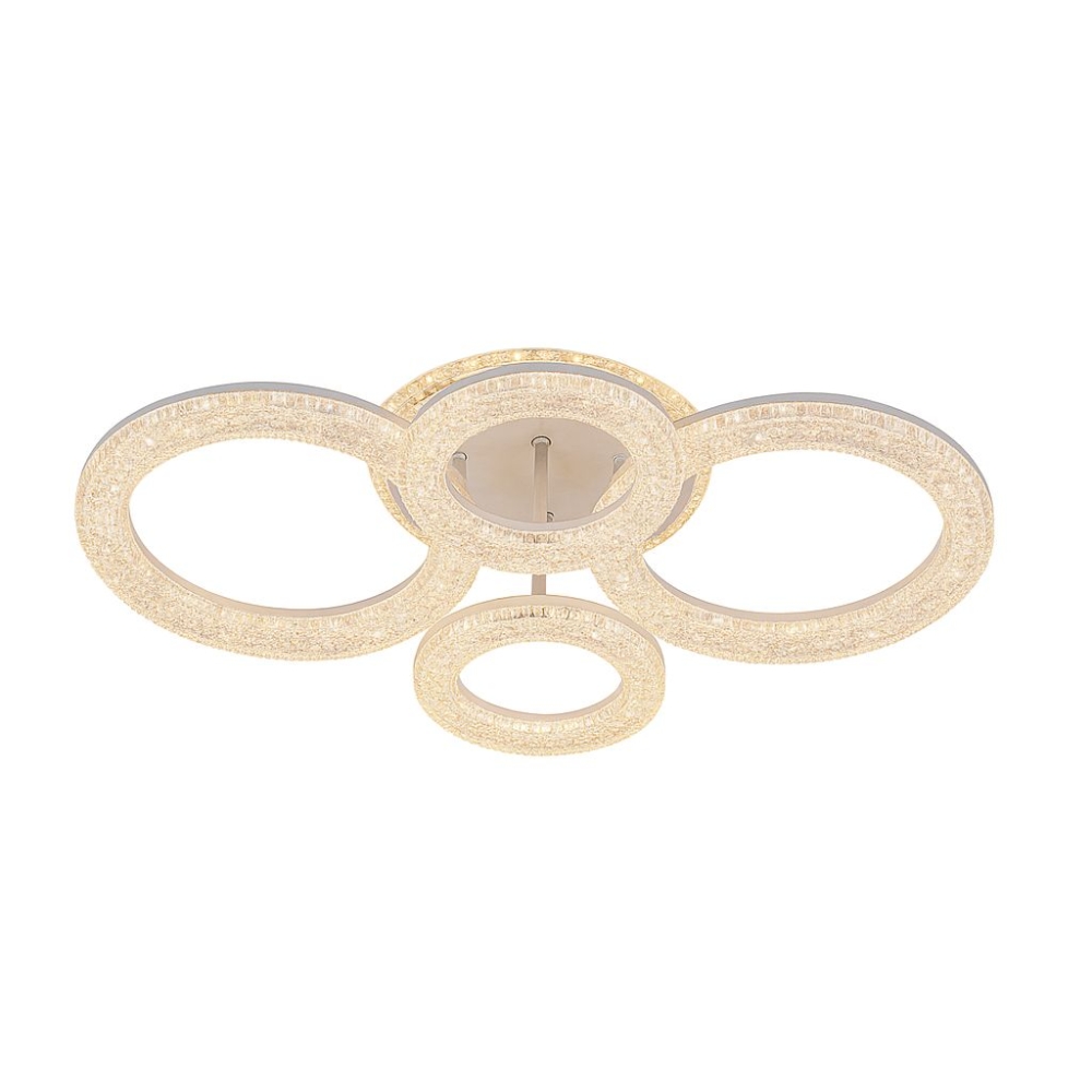 Lustra led 4 cercuri cu Cristalshine 80W model ACR-8054