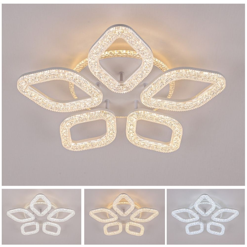 Lustra led cu Cristalshine 5 Leaves 100W model ACR-8058