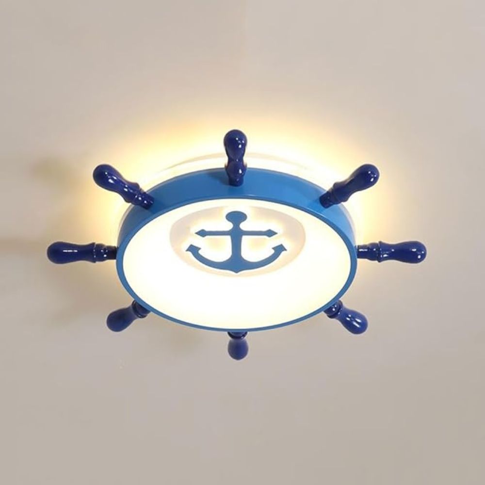 Lustra camera copil Led One Piece Marine Blue 96W 56cm