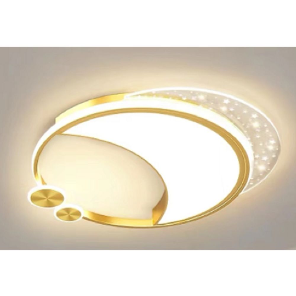 Lustra camera copil Led Gold Moon Light 96W 50cm