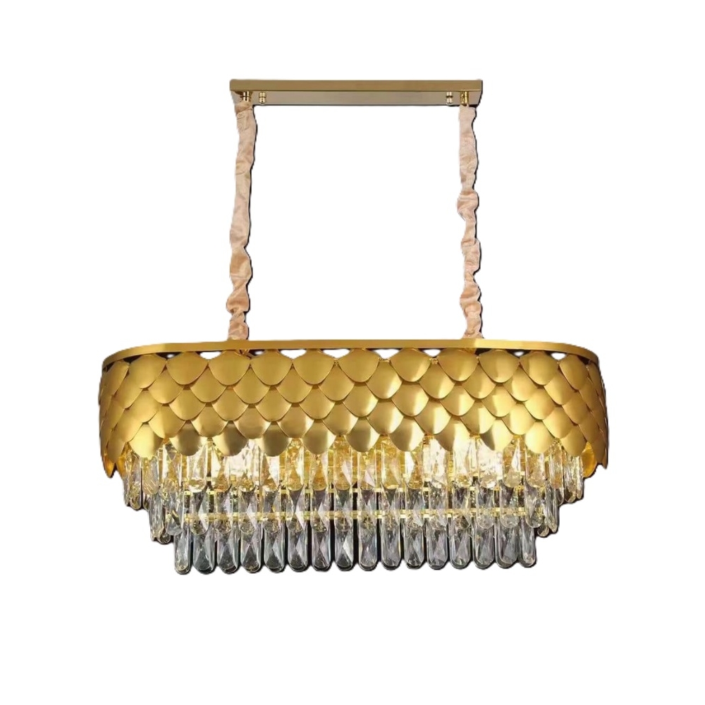 Candelabru Royal Golden, iluminat modern, E14, 800x300,auriu